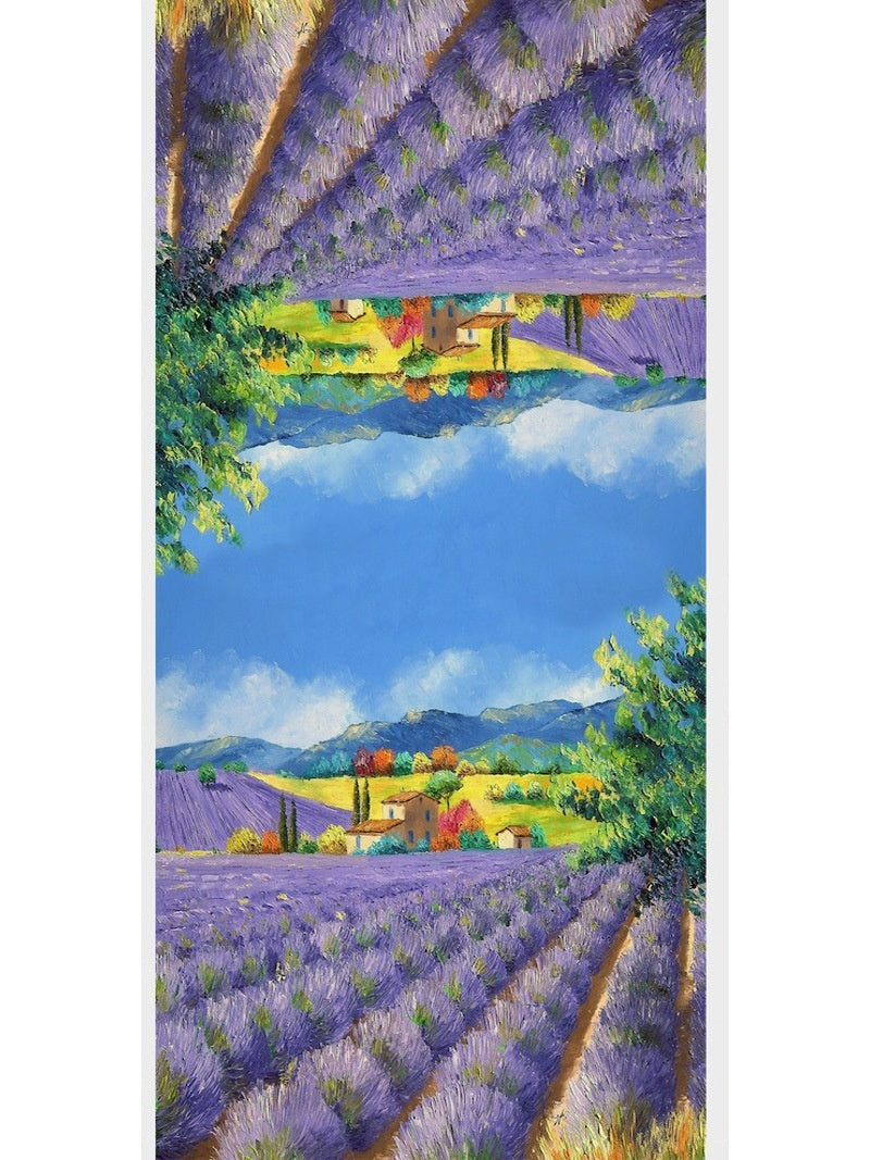 Tassel Digital Printing Scarf Cashmere Oil Painting Shawl