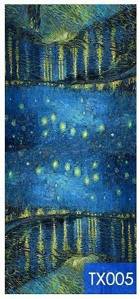 Tassel Digital Printing Scarf Cashmere Oil Painting Shawl