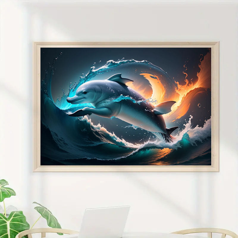 5DDIY Diamond Painting Set  Full Diamond Round Water Diamond Art