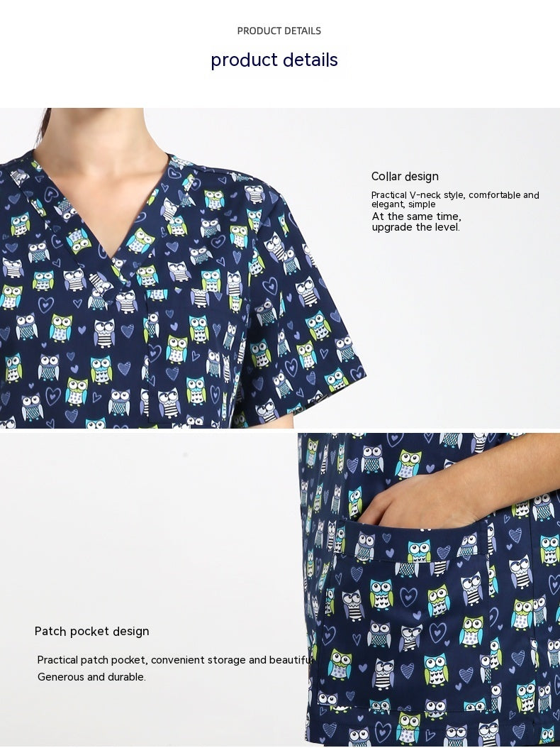 Surgical Gown Disposable Protective Pet Hospital Clothing Nurse Uniform Polyester Cotton