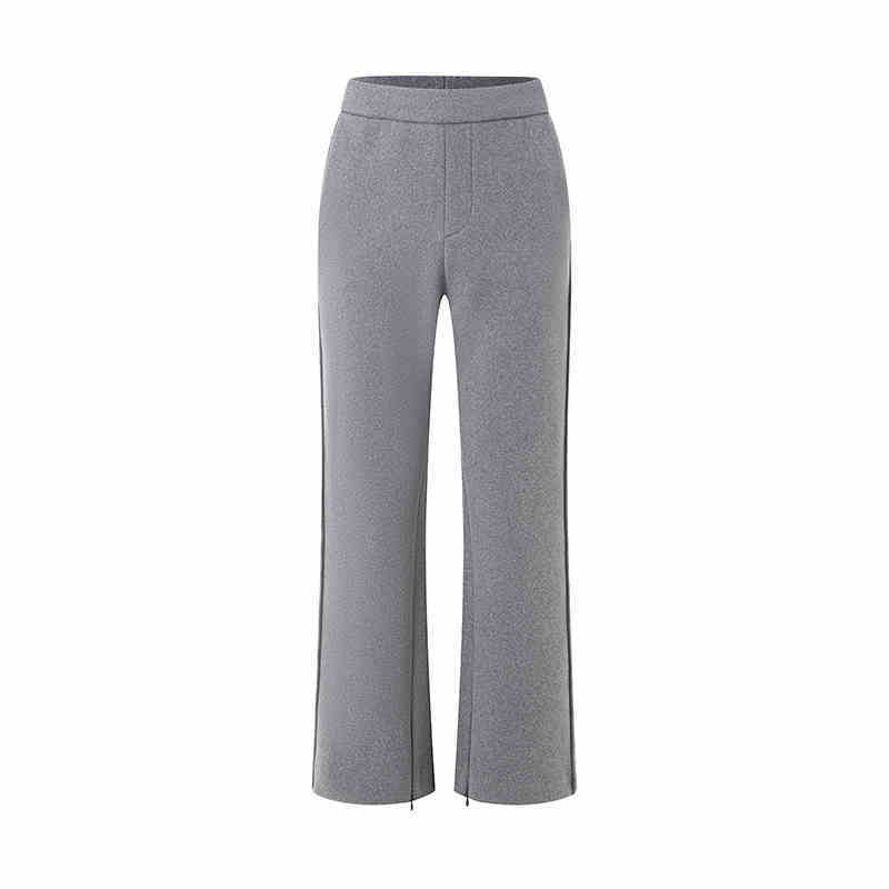 Woolen Warm 3D Cutting Extra Thick Side Zipper Pants