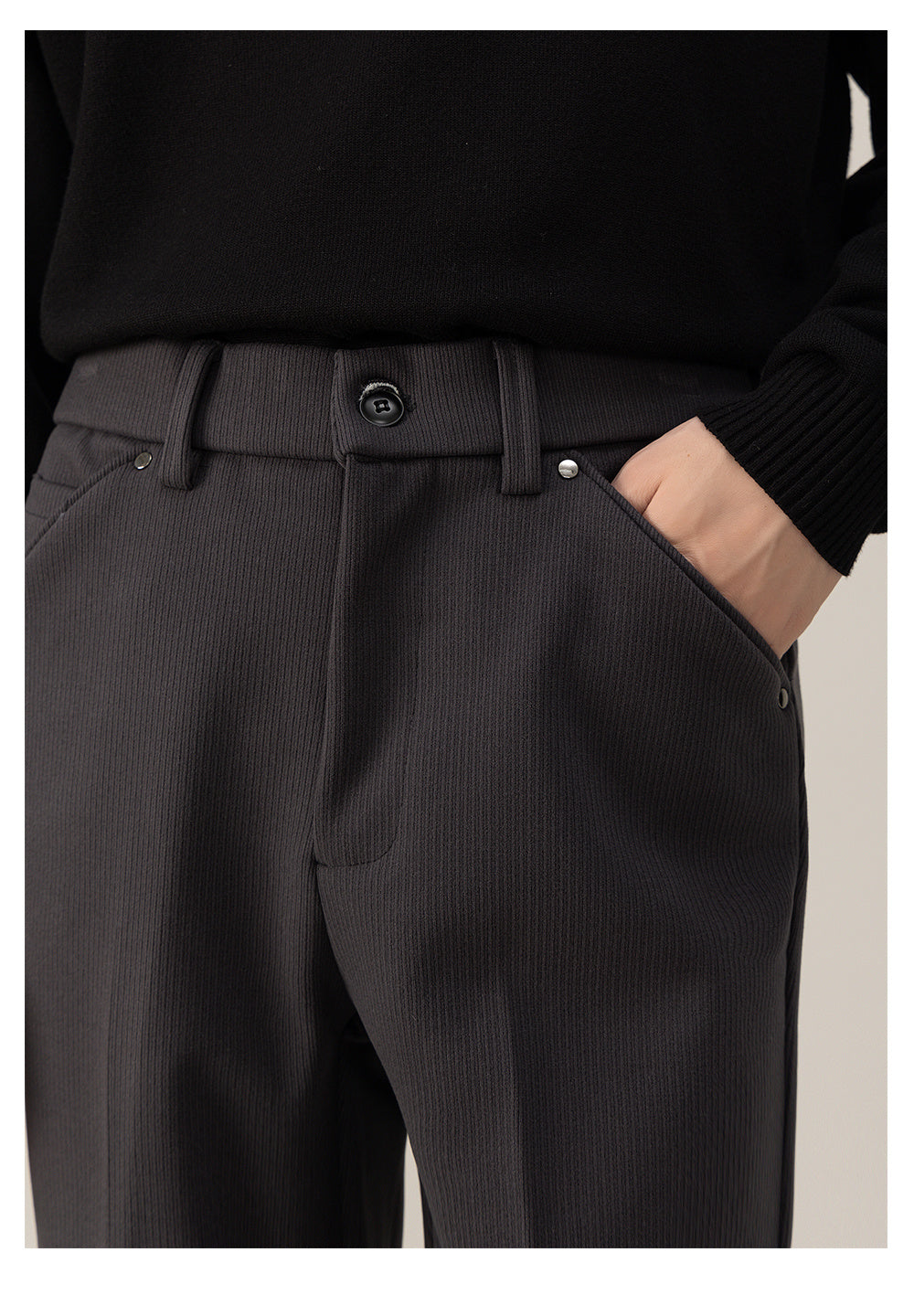 Winter Commuting Hanging Woolen Trousers