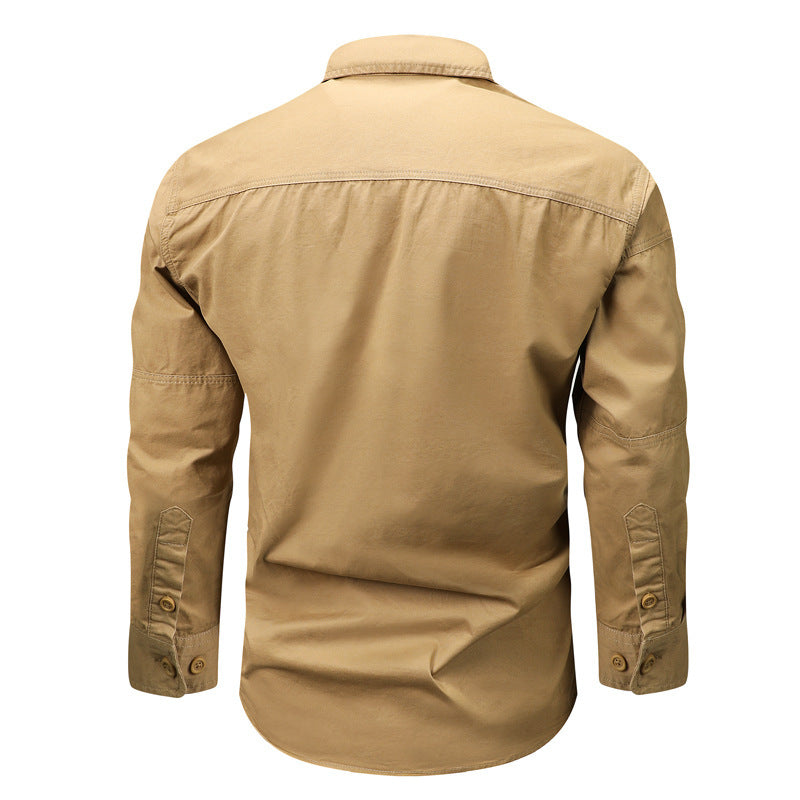 Lente en herfst zak nieuw polokraag casual shirt