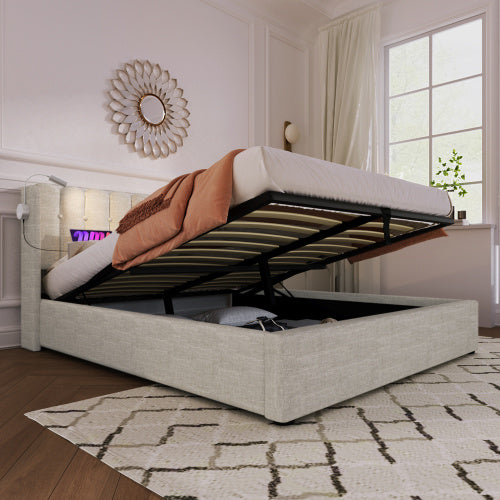 Linen Storage Space Bed Frame