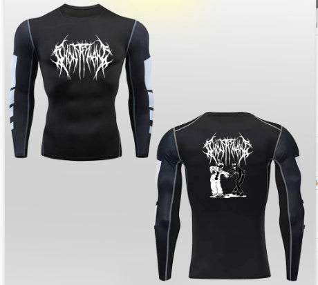 2D Printed Tights T-shirt Quick-drying High Elastic Sports Top Men's Workout Clothes - Avalon