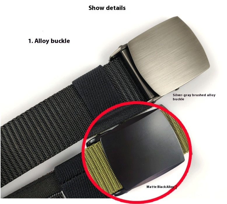 Tank Pattern Alloy Buckle Hidden Money Belt Invisible Zipper Purse Pant Belt