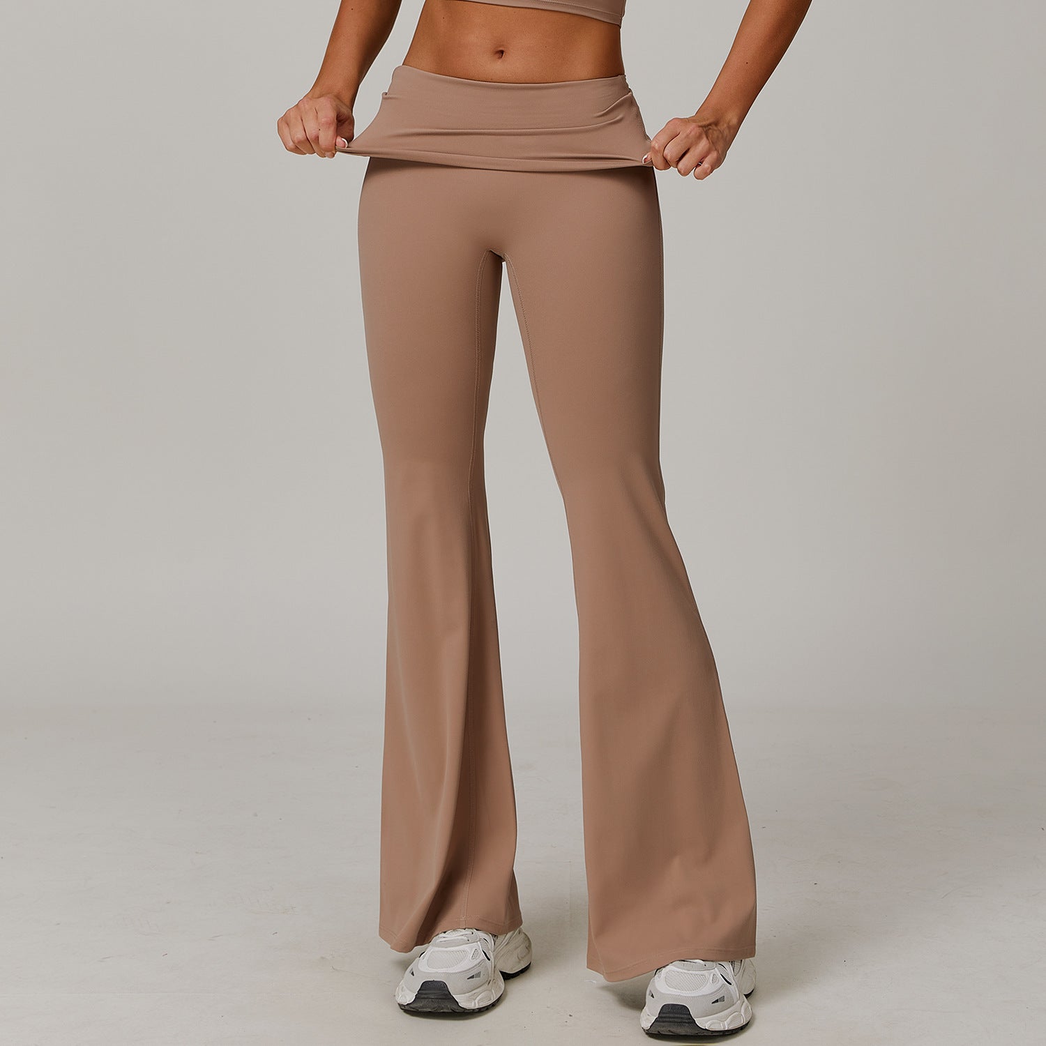 Women's Casual Folding High Waist Yoga Pants