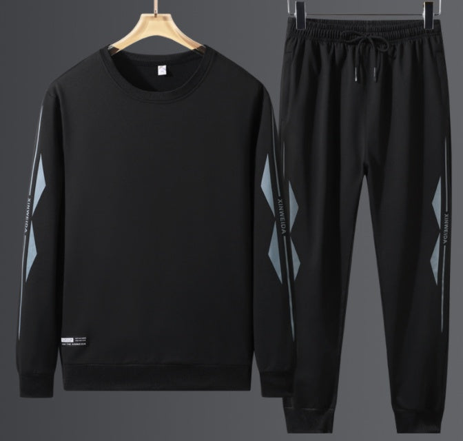 Youth Print Sweatshirt Casual Sports Suit