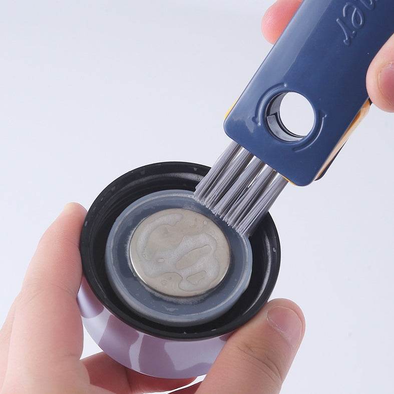 4 In 1 Bottle Gap Cleaner Brush Multifunctional Cup Cleaning Brushes Water Bottles Clean Tool Mini Silicone U-shaped Brush Kitchen Gadgets - Avalon