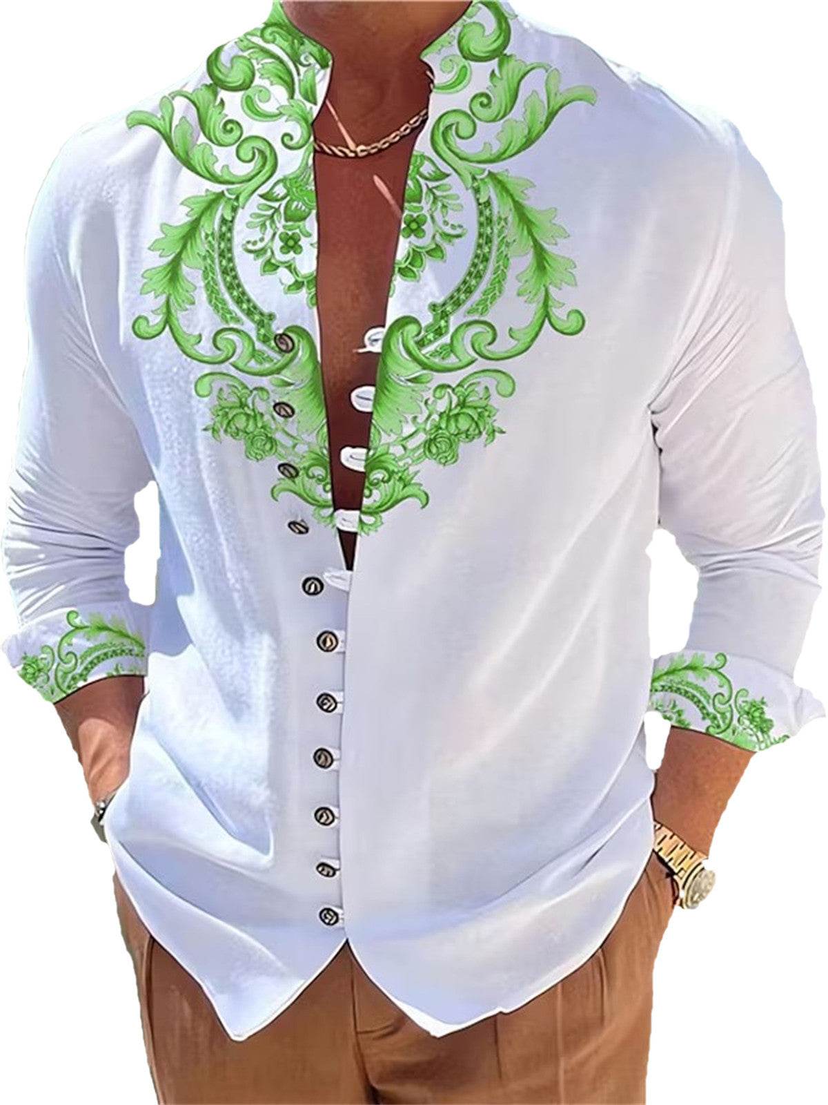 3D Printed Shirt Cardigan Casual Top - Avalon