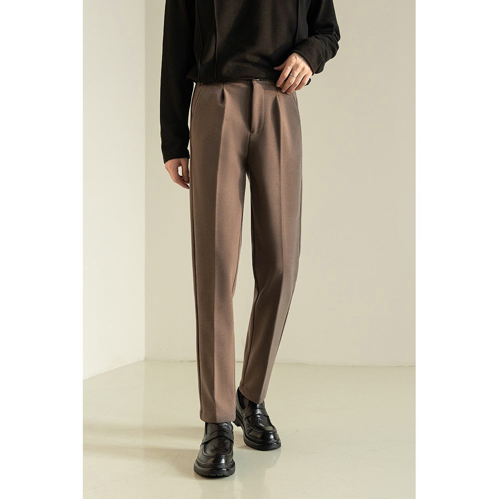 Woolen Suit Pants Korean Casual Lightly Mature Men's Clothing