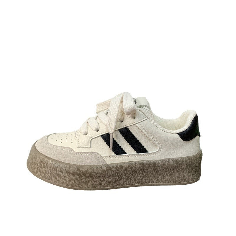 New Trend Canvas Thick-soled All-matching Sneakers For Women