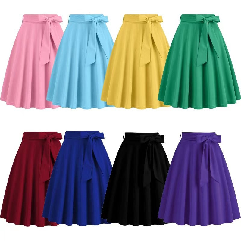Women's Fashion European And American Style Plaid Skirt