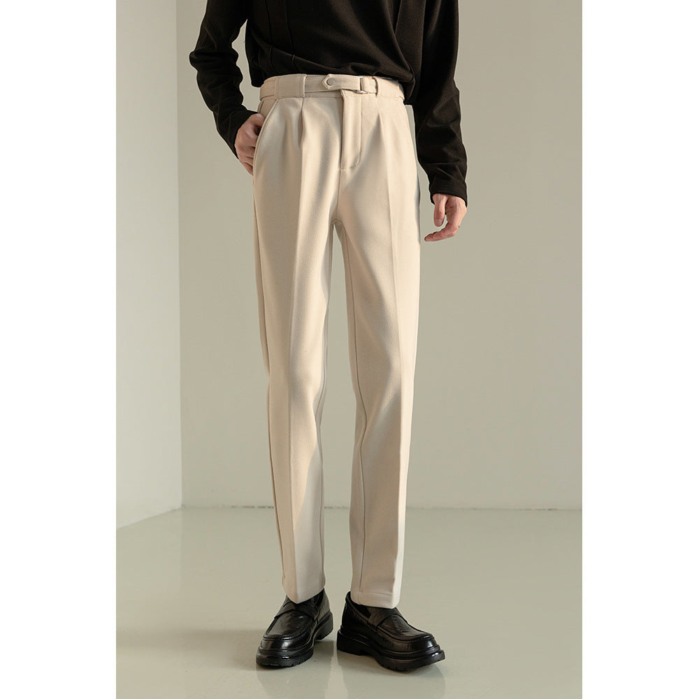 Woolen Suit Pants Korean Casual Lightly Mature Men's Clothing