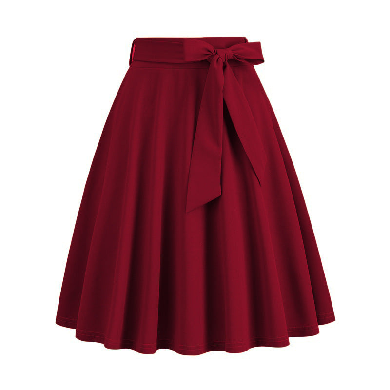 Women's Fashion European And American Style Plaid Skirt