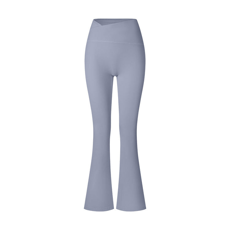 Women's Brushed Texture High Waist Cross Shaping Yoga Pants