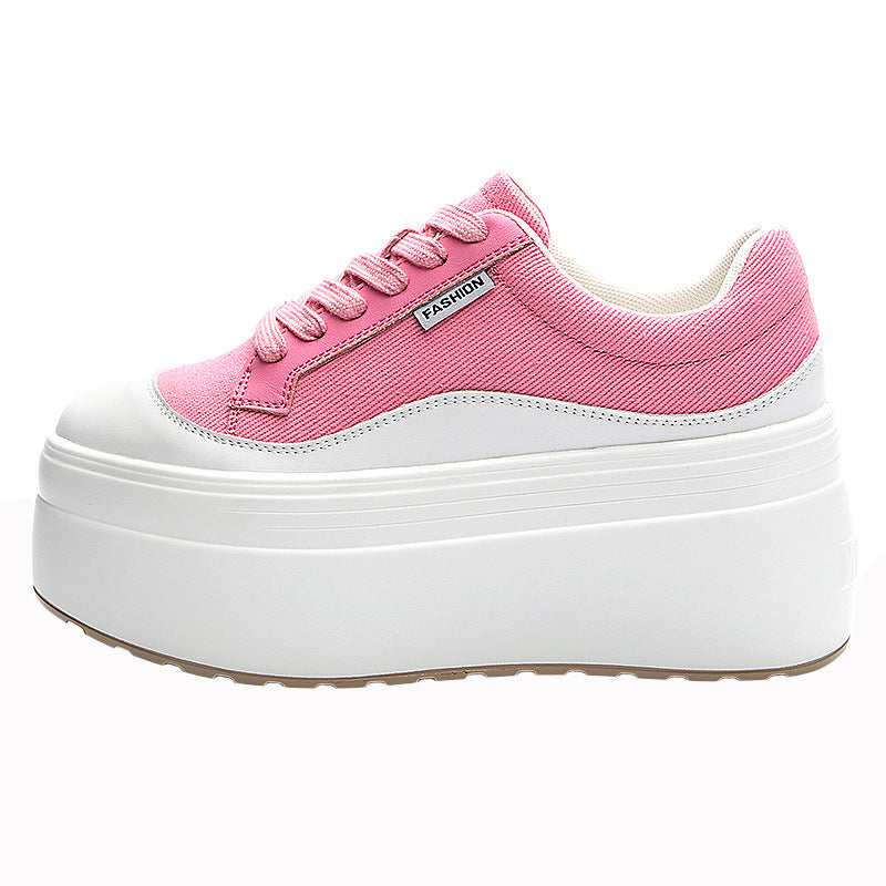 All-match Fashion Thick Bottom 8cm Trendy Ins Simple Shoes Women