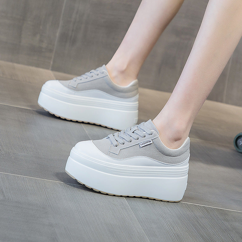 All-match Fashion Thick Bottom 8cm Trendy Ins Simple Shoes Women
