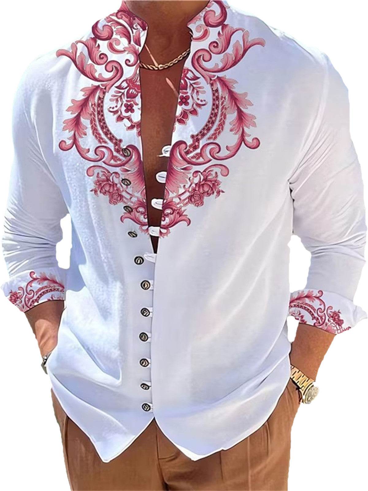 3D Printed Shirt Cardigan Casual Top - Avalon