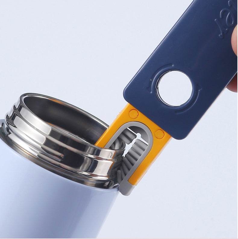 4 In 1 Bottle Gap Cleaner Brush Multifunctional Cup Cleaning Brushes Water Bottles Clean Tool Mini Silicone U-shaped Brush Kitchen Gadgets - Avalon