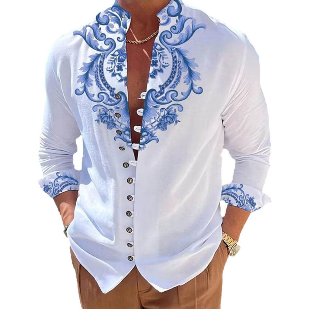 3D Printed Shirt Cardigan Casual Top - Avalon