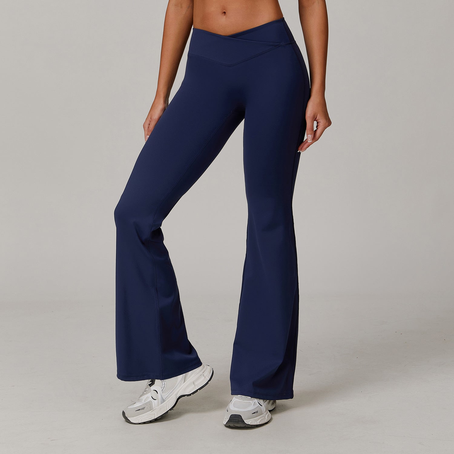 High Waist Running Sports And Leisure Skinny Versatile Bell-bottom Pants Women
