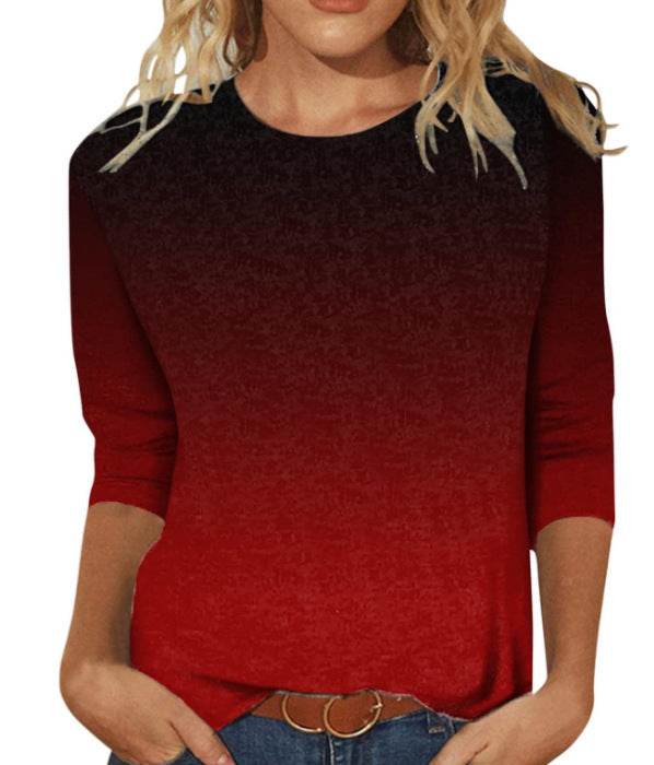 3d Digital Printing European And American Round Neck Pullover T-shirt - Avalon