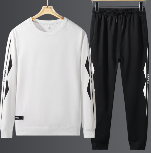 Youth Print Sweatshirt Casual Sports Suit