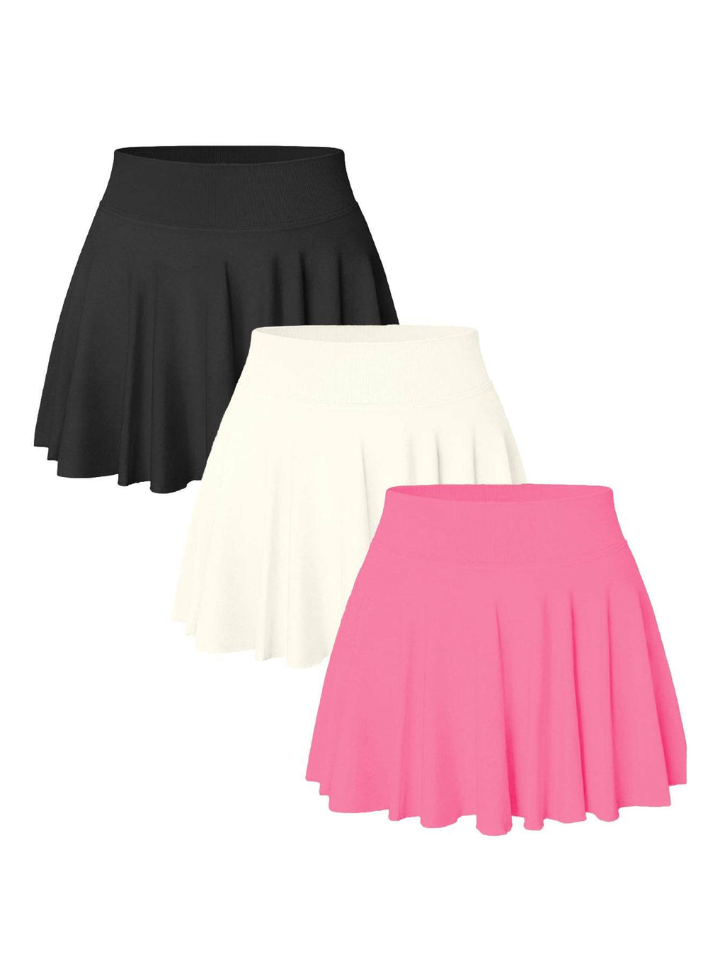 3PACK Seamless Tennis Shorts Skirt For Women - Avalon