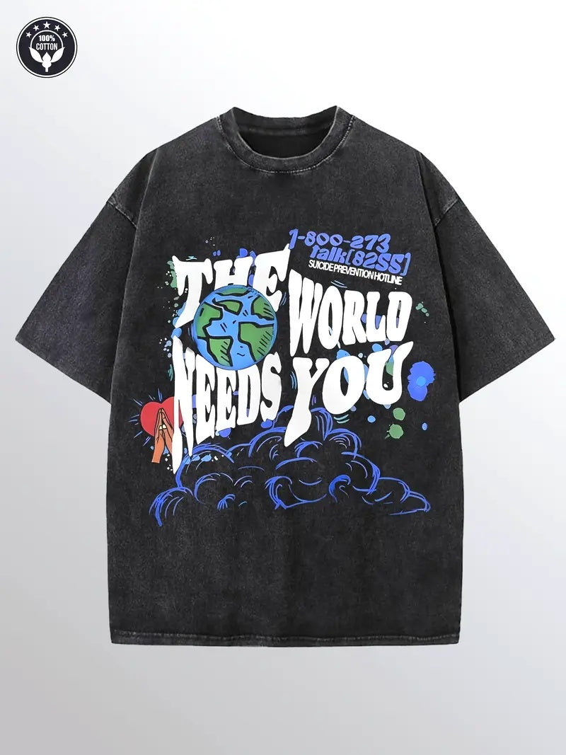 Men's Printed Short Sleeved Shirt