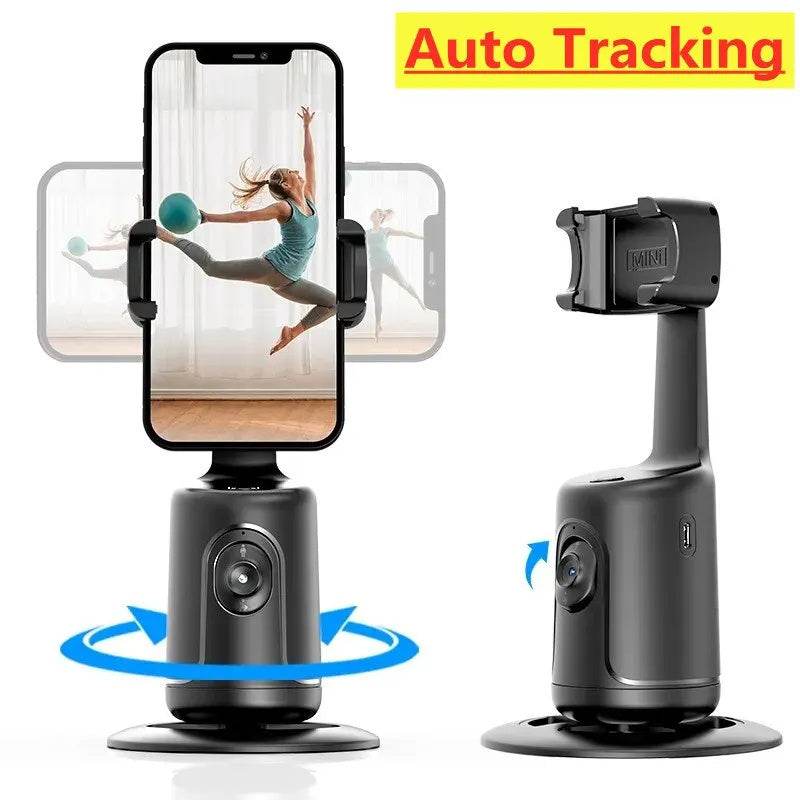 360 Auto Face Tracking Gimbal AI Smart Gimbal Face Tracking Auto Phone Holder For Smartphone Video Vlog Live Stabilizer Tripod - Avalon