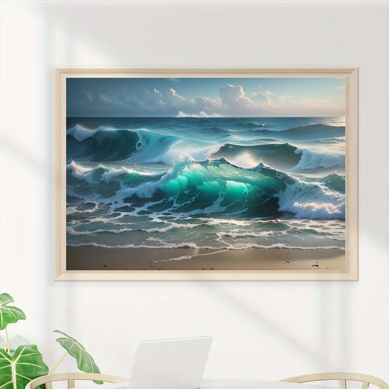 5DDIY Diamond Painting Set  Full Diamond Round Water Diamond Art