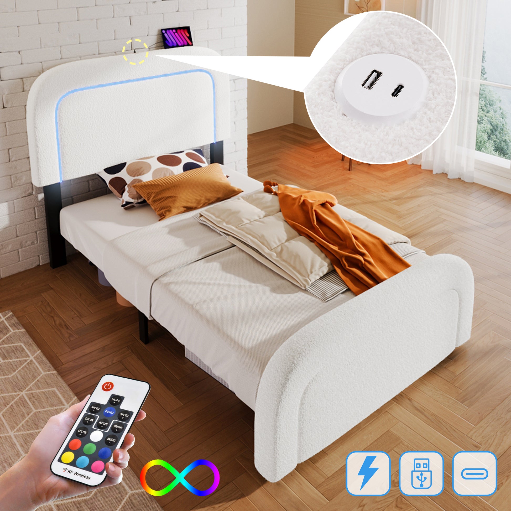 Wooden Bed Frame Without Mattress