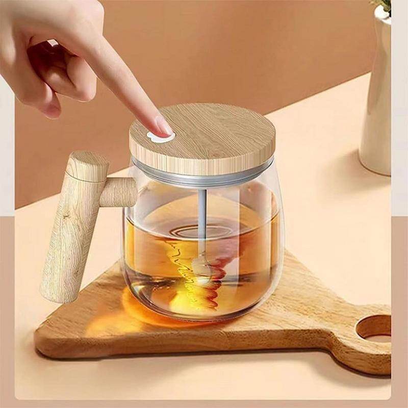400ML Self Stirring Coffee Mug Electric Mixing Glass Coffee CupHigh Speed Fast Automatic Coffee Cup For Gyms Dining Room Kitchen Gadgets - Avalon